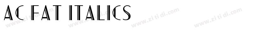 AC FAT ITALICS字体转换
